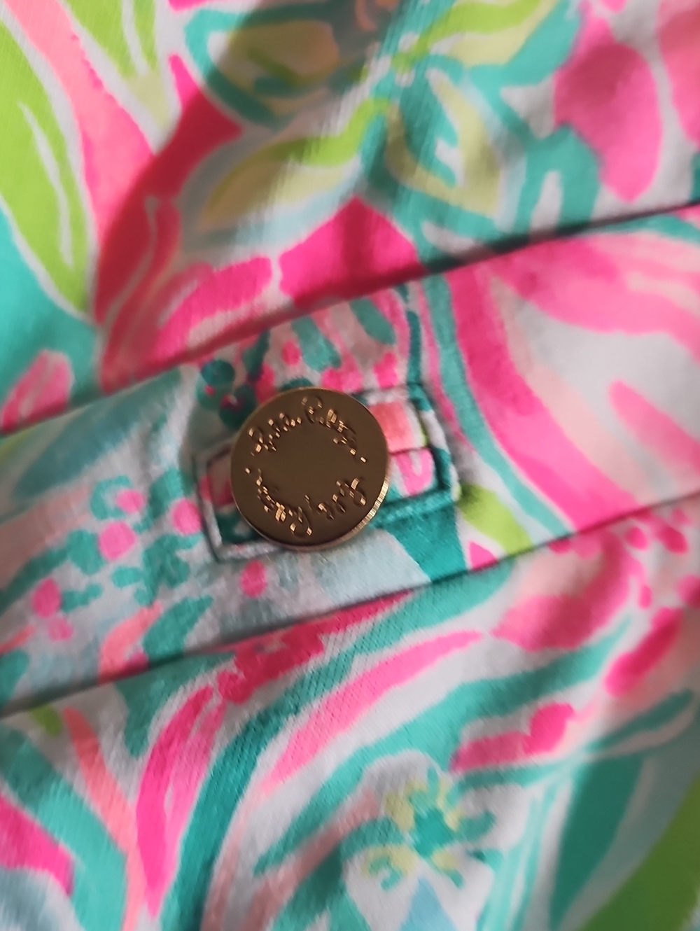 Lilly Pulitzer Pink & Teal Floral Skirt - Picture 5 of 5